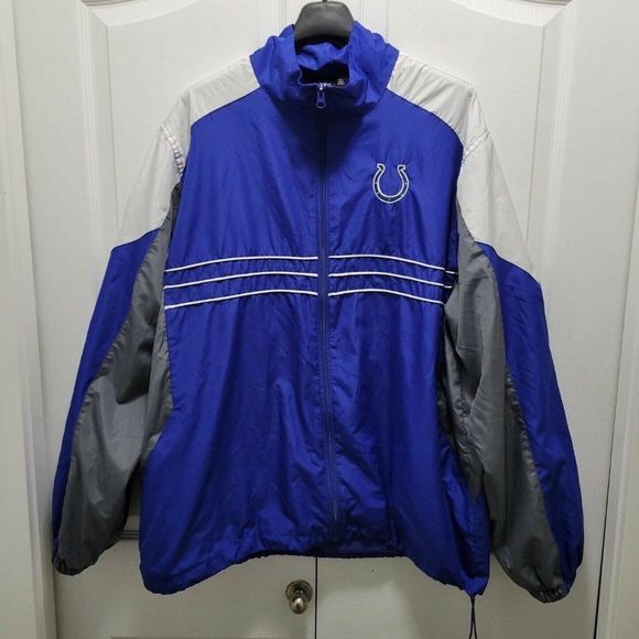Reebok Team Apparel Indianapolis Colts Sports Illustrated Windbreaker Jacket NFL - Picture 1 of 12